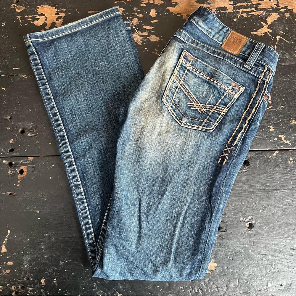 BKE Madison STRETCH Boot Cut Jeans with Stitching